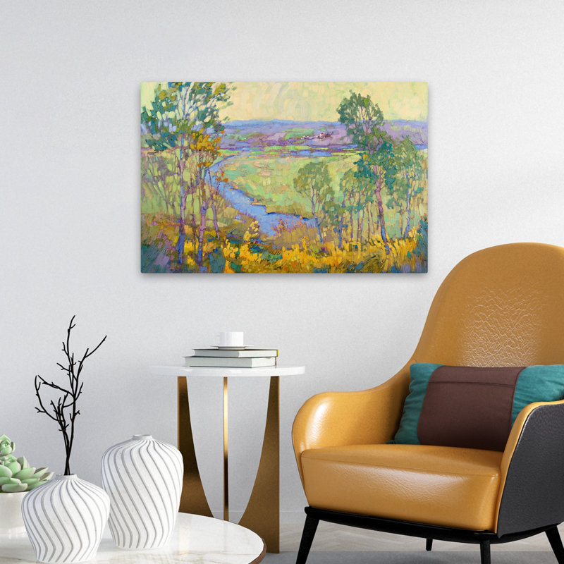 «On A Clear Day» - paysages, rivières et ruisseaux, art, H 24 po x l 16 po