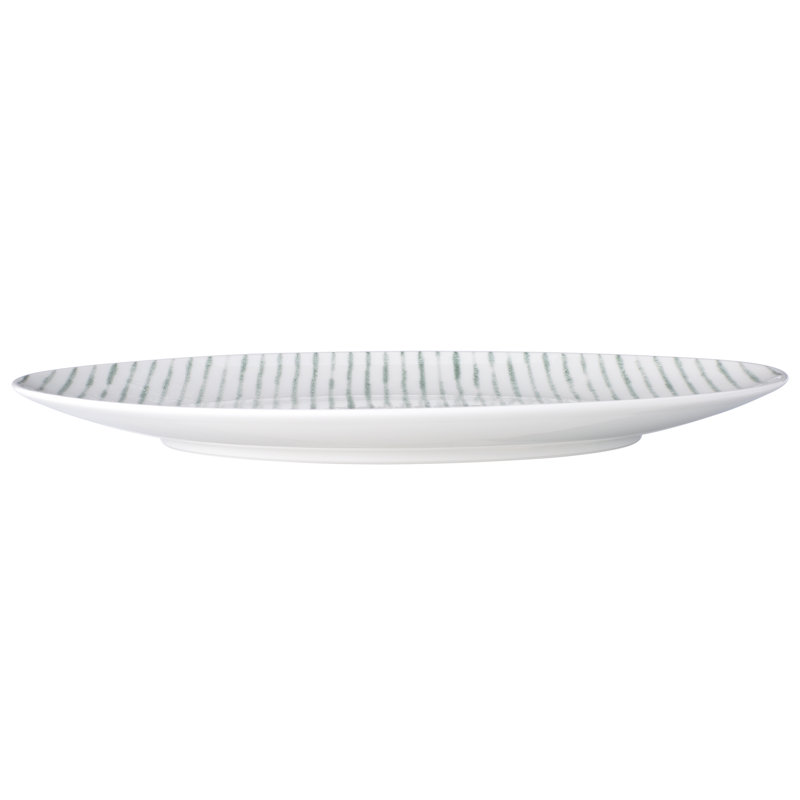 Assiettes plates Noritake - 11 po, Vert