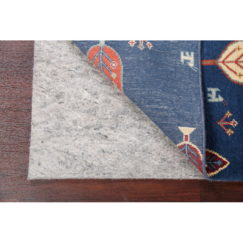 Tapis bleu marine fait à la main Gabbeh 7 x 11