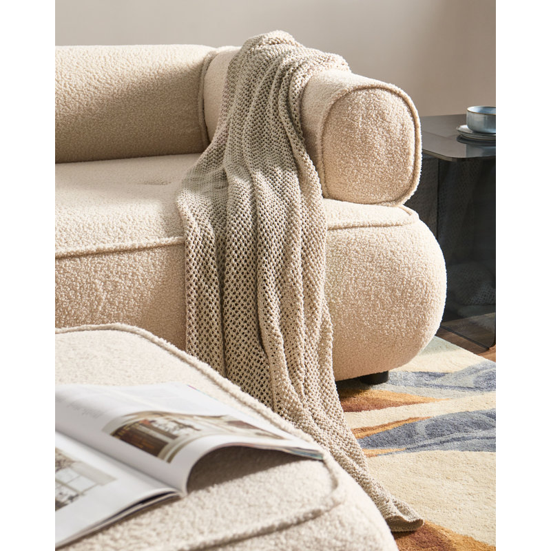 SALLA Sofa, Off White Boucle
