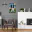 «Border Collie Starry Night» par Rich Monet, art mural en verre acrylique, 16 po x 24 po-132496624