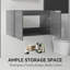 Meuble-lavabo suspendu de 76 cm (30 po), en contreplaqué, portes doubles à fermeture amortie, grand espace de rangement intérieur, fixation murale, meuble seulement, lavabo non inclus-965653880-965653883