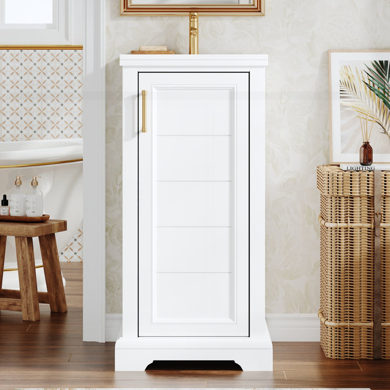Meuble-lavabo de 16 po avec lavabo en céramique