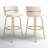 Laurenzio Swivel Upholstered Counter Stool with Metal Frame-89129275-89678224