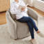 Chaise d'appoint rembourrée 34,1 po avec coussin de dossier amovible-937226825