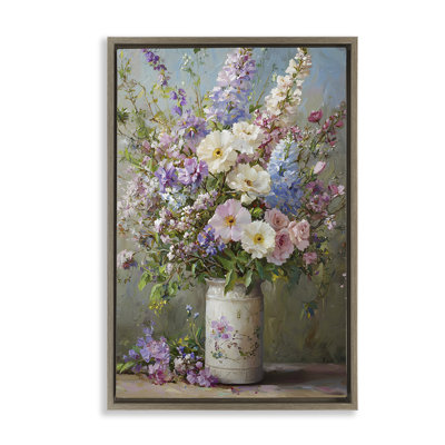 Fleurs dans un cadre flottant dans un vase Southern Country, design par Franklyn Gregory