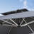 10' Square Cantilever Umbrella With Base In Ground,Gray-96664827