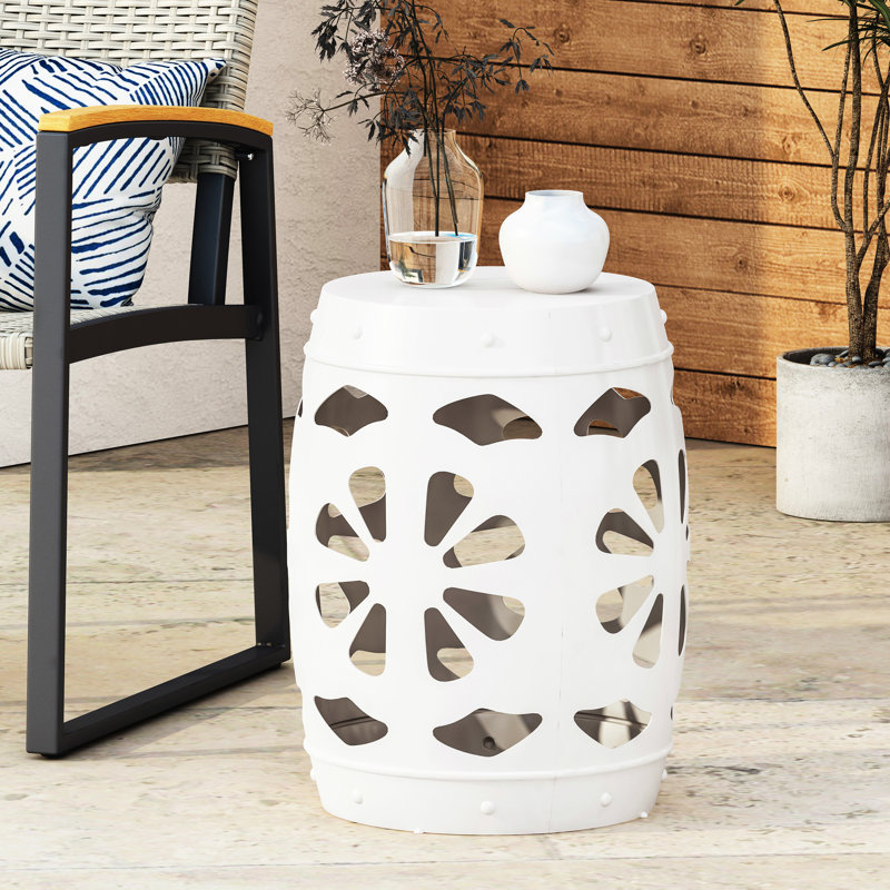Table d'appoint Iron, Blanc
