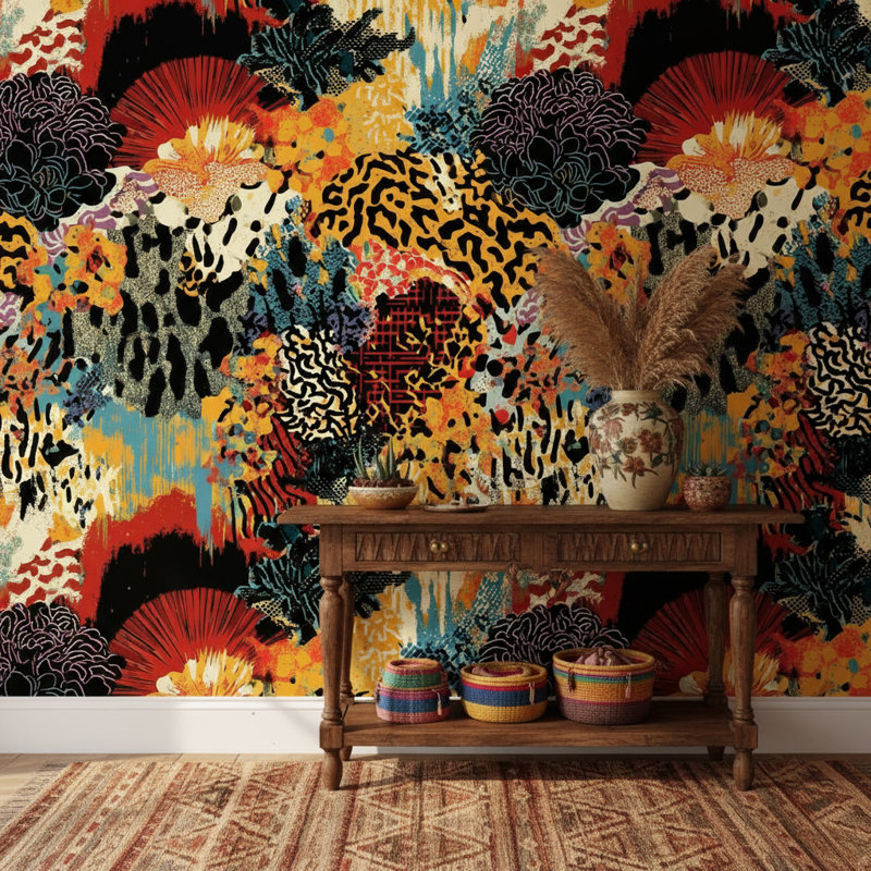 Papier peint floral