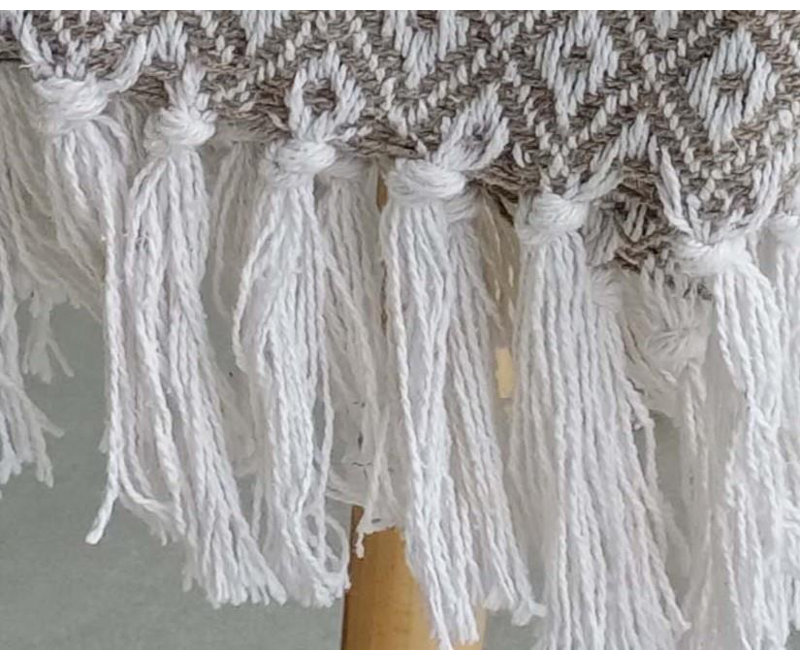 Cimino Machine Woven Throw Blanket, Natural, W178 x L254cm