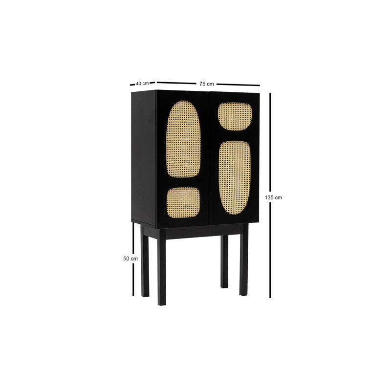 Mariyana Modern Black Console Table with Wooden Legs, 29.5 x 53.1 x 15.7 inches | 100% Melamine Coated Chipboard, Durable & Stylish Design | Perfect for Living Room, Entryway, or Office | Supports Up to 33.1 lbs