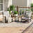 3-Piece Outdoor Aluminum Swivel Rocker Chair Conversation Set With Cushions And Side Table-1512242249