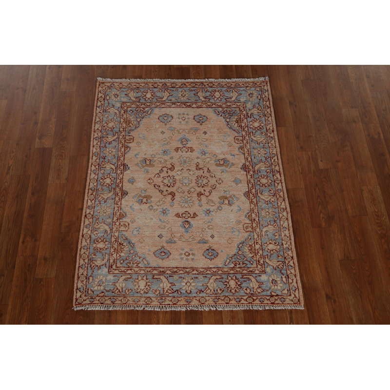 Handmade Oushak Turkish Wool Rug 3x4