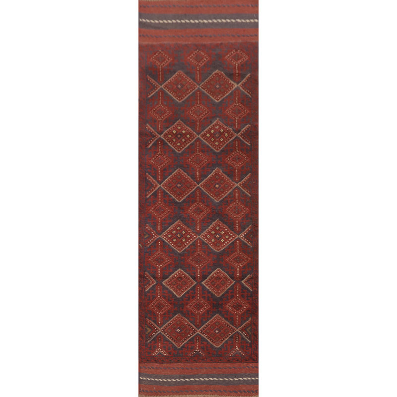 Tapis de couloir rouge 7 pi 11 po x 1 pi 11 po One-of-a-Kind