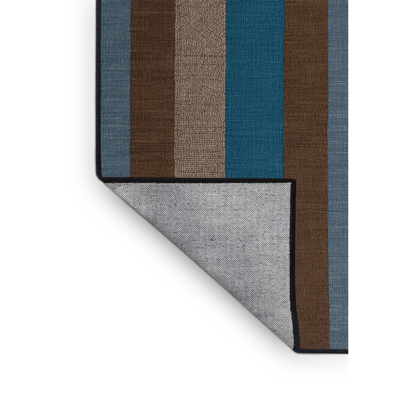 Tapis damier noir lavable à la machine, Carré 7 pi