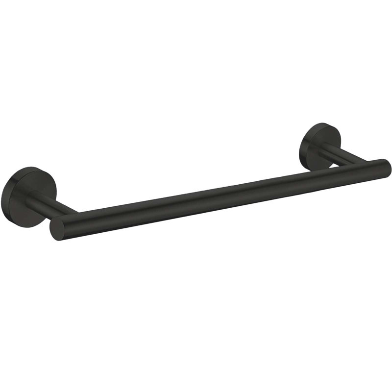 Barre à serviettes TB01-12 ", Noir mat, H 3,15 po x l 9 po x P 3,15 po