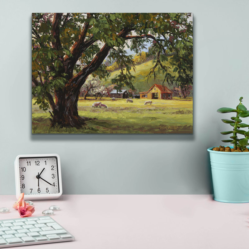 «Quiet Meadow» par Erin Dertner, art mural sur toile, 16 po x 12 po