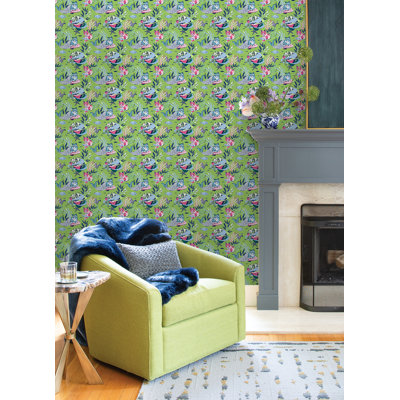 Meowing Mermaids Peel and Stick Wallpaper