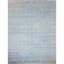 Hand-Knotted High-Quality Silver and Aqua Area Rug