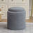 Nowata Teddy Fleece Boucle Upholstered Ottoman Stool-1216785975