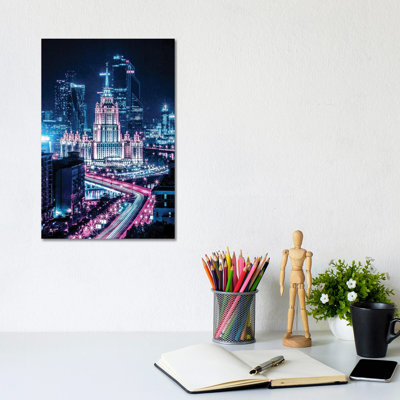 City 2077 by Gab Fernando - Wrapped Canvas Print