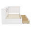 L-Shaped Bed Frame With Led Downlight And USB Port-579689972