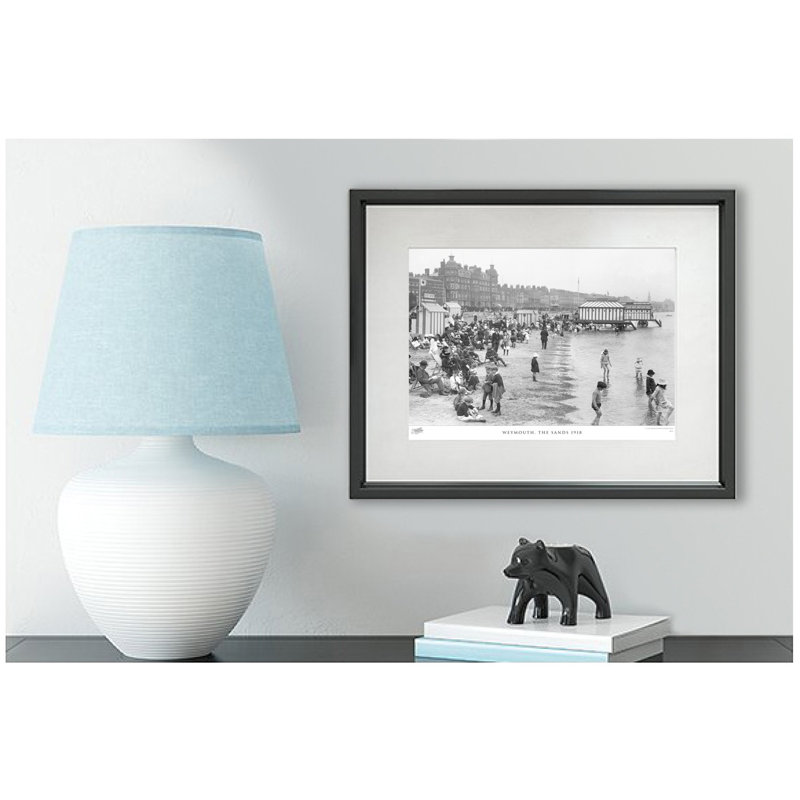 Weymouth, The Sands 1918 by Francis Frith - Single Picture Frame Print, 28cm H x 36cm W x 2.3cm D