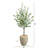 Faux Eucalyptus Tree in Clay Planter-883302792-883302793