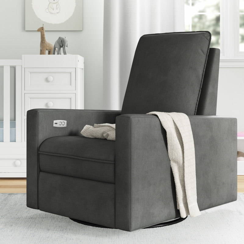 Fauteuil inclinable électrique standard de 31,5 po de large Coello, Gris anthracite