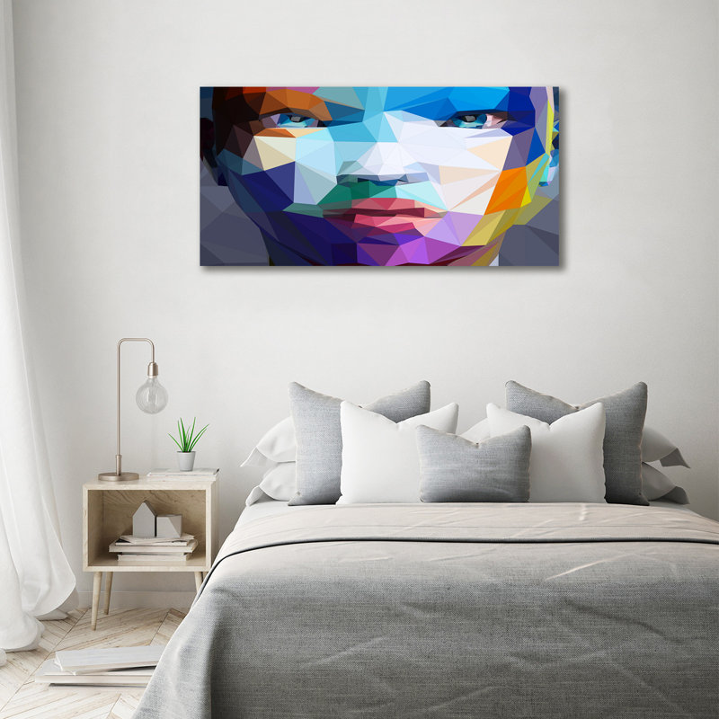 Abstraction Of A Woman - No Frame Print on Canvas