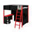 Wood Loft Bed With Desk & Storage, Built-In Bookshelf And LED Lighting For Kids Teens Adults-212906387