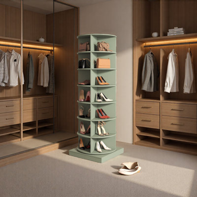 360 Rotating Shoe Cabinet 7 Layers
