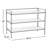 3-Tier (12 Pair) Stackable Resin Shoe Storage Rack-1136643579
