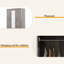 Armoire à miroir 3 portes avec tablettes-768009183