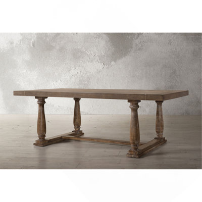 Bernard Weathered Oak Finish Dining Table