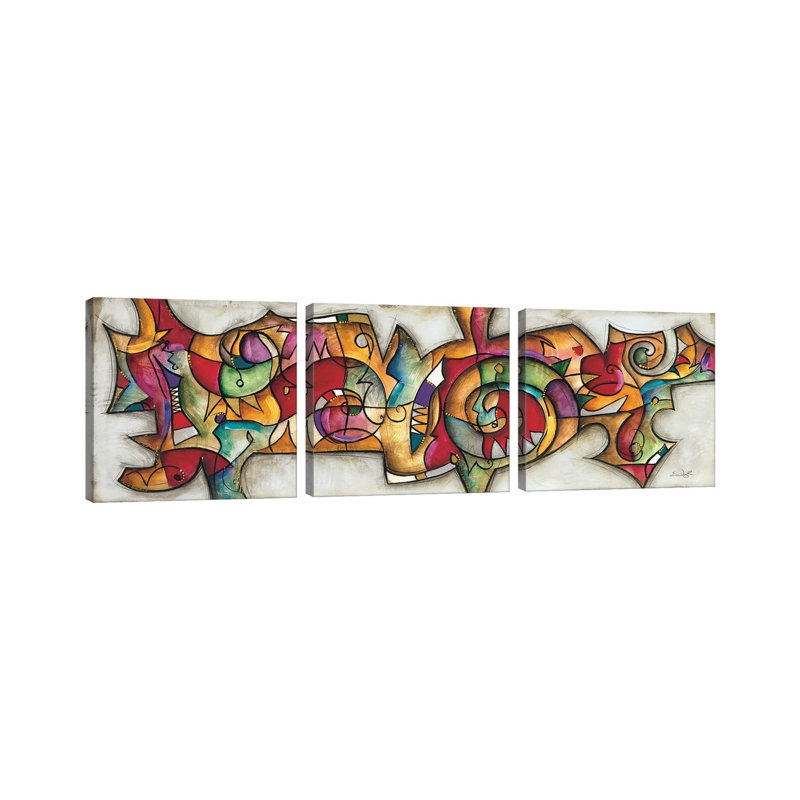 Turn It On - ensemble d'art mural sur toile tendue (ensemble de 3)