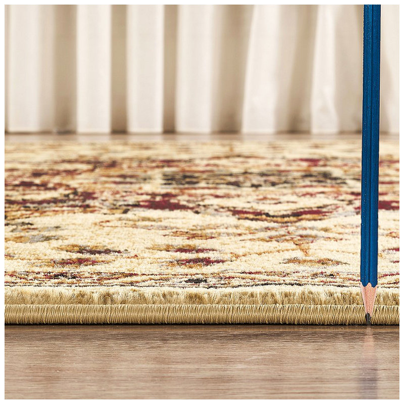 Tapis classique, Crème, Rectangulaire 2 pi x 3 pi