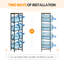 4-Tier 5 Gallon Water Jug Rack, Water Bottle Holder