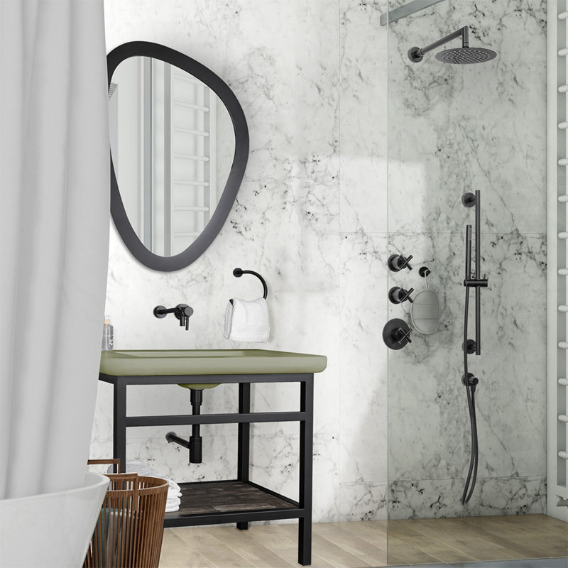 Cigno 1570 Rail With Hook, Brushed Nickel
