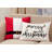 Merry Christmas Lights Design Cotton Throw Pillow-198012200
