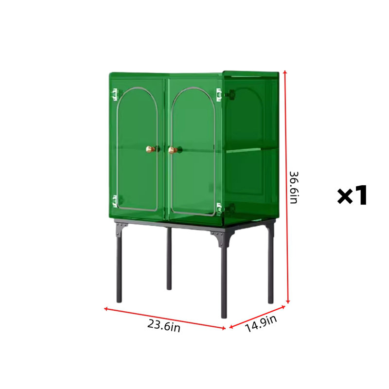 Armoire d'appoint luxueuse de style italien, Vert