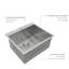 Évier de cuisine 25 po x 22 po x 12 po en acier inoxydable