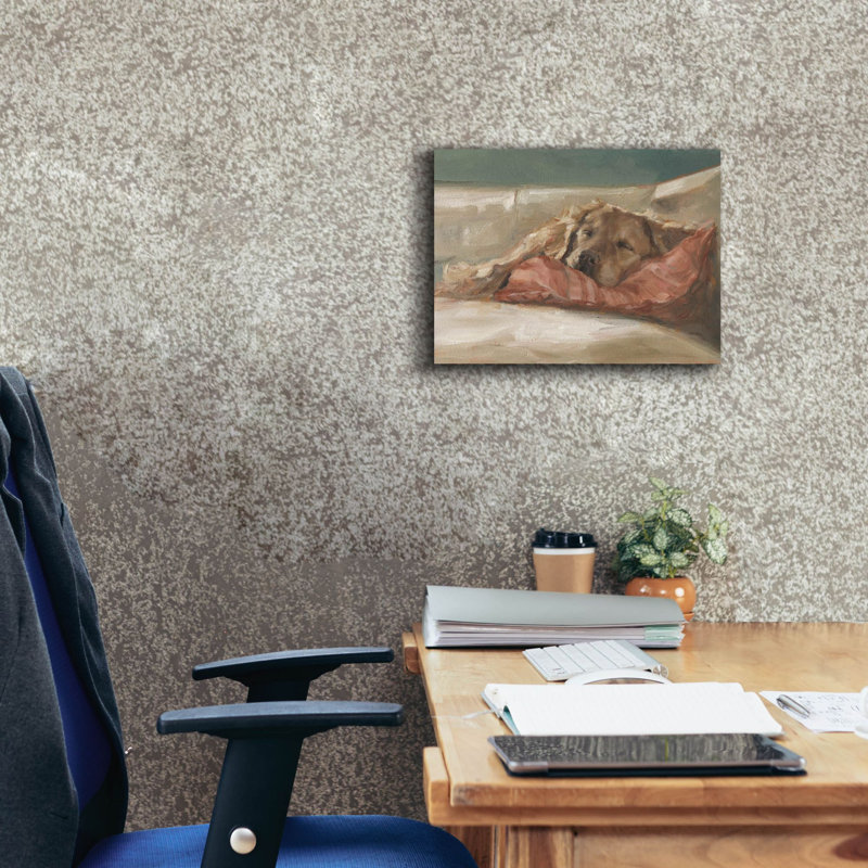 «Traditional Canine Portrait 2» par Ethan Harper, art mural sur toile, H 12 po x l 16 po