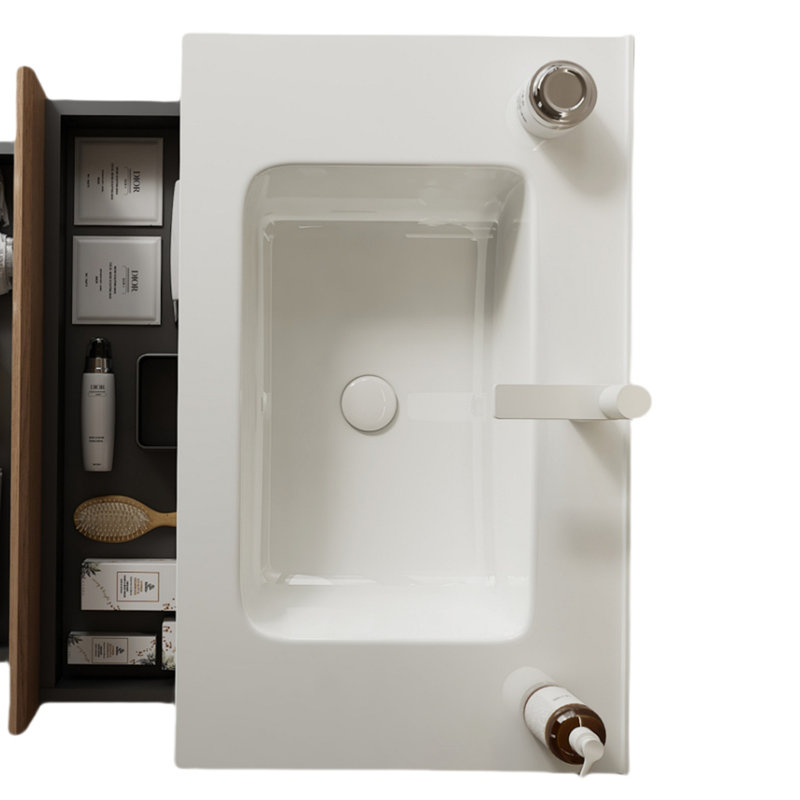 BRON 30" Bathroom Sink Without Cabinet, With White Ceramic Basin (75B)