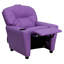 Contemporary Kids Recliner with Cup Holder-1550057889