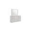 Miroir de style moderne en bois blanc