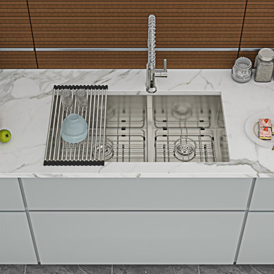 Undermount Double Bowl Kitchen Sink