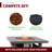 Asheka 28" L x 28" W Handwoven Rattan Outdoor Propane Gas Fire Pit Table With Lid-1799061776