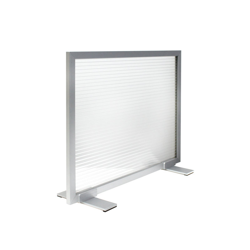 Écran d'intimité autoportant en polycarbonate, H 12 po x l 42 po, Translucide