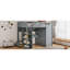 Lit mezzanine pour adolescent avec bureau, garde-robe, 4 tiroirs et 4 tablettes-1525230785-1525230784